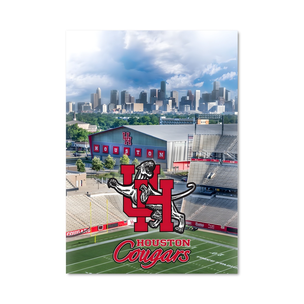 Poster Houston Skyline Game – affiche Basketball